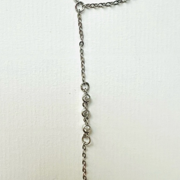 Sterling silver bracelet ring with cubic zirconia detail - Picture 4 of 5